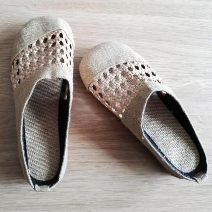 Designer Rubber Soles Linen Cloth Shoes