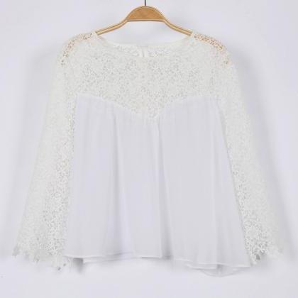 white chiffon tops