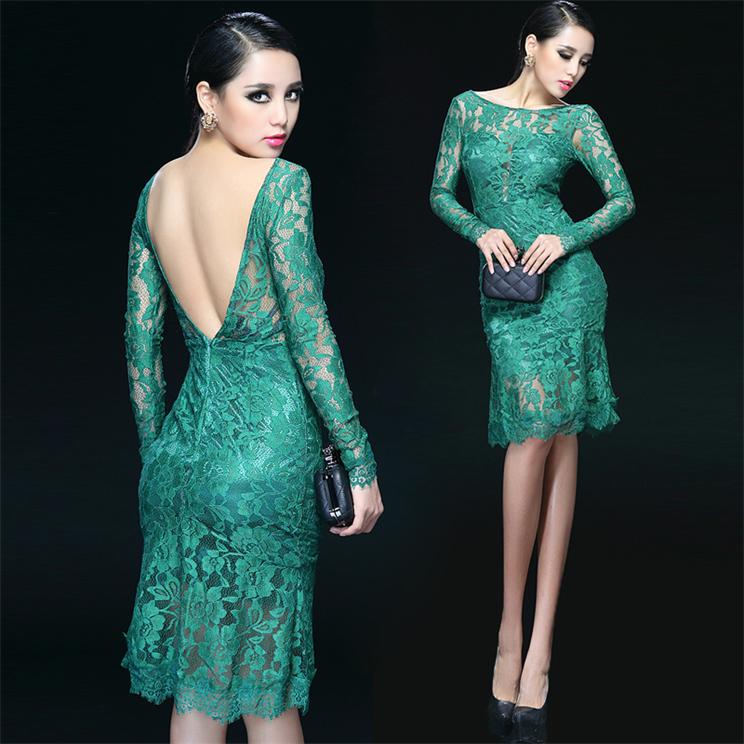 open back mermaid gown