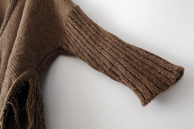 Plus Size Coffee Knit Sweater Batwing Cardigan Winter Top Wc0211 on Luulla