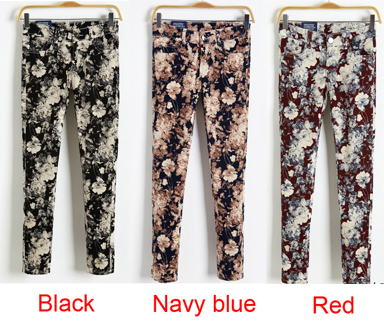 Printing Pencil Pants Women's Trousers Jeans Leggings Tights PL001 on ...