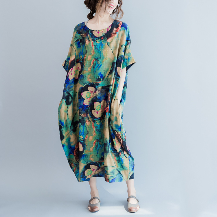 Summer Oversize Floral Printed Dress For Women on Luulla