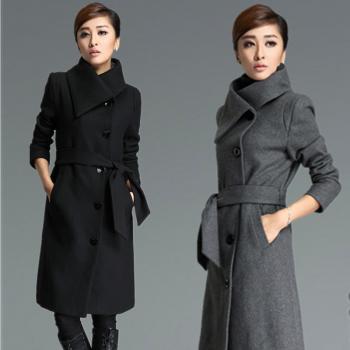 women's Fitted Wool autumn winter Pashm Coat jacket / dress Wool