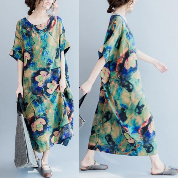 Summer Oversize Floral Printed Dress For Women on Luulla