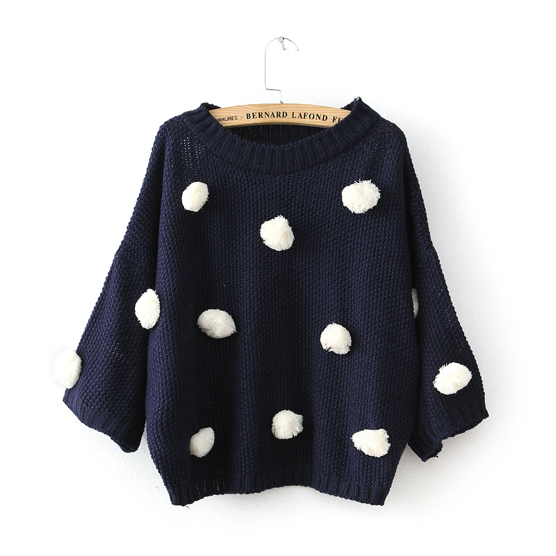 Short Batwing Sleeve Pullover Sweater Wc020 on Luulla