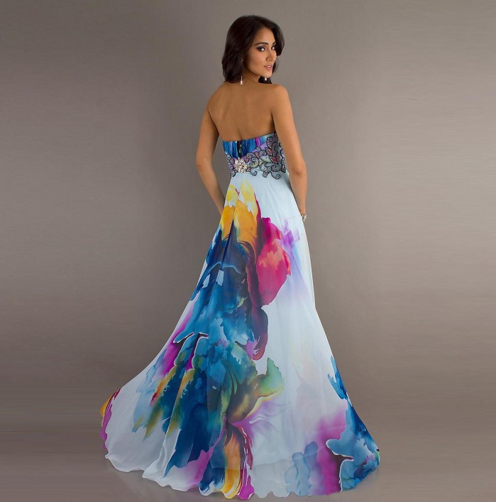 boho evening gown