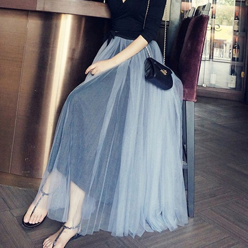 Fashionable Gray Ball Gown Wedding Skirt Long Tutu Skirts on Luulla