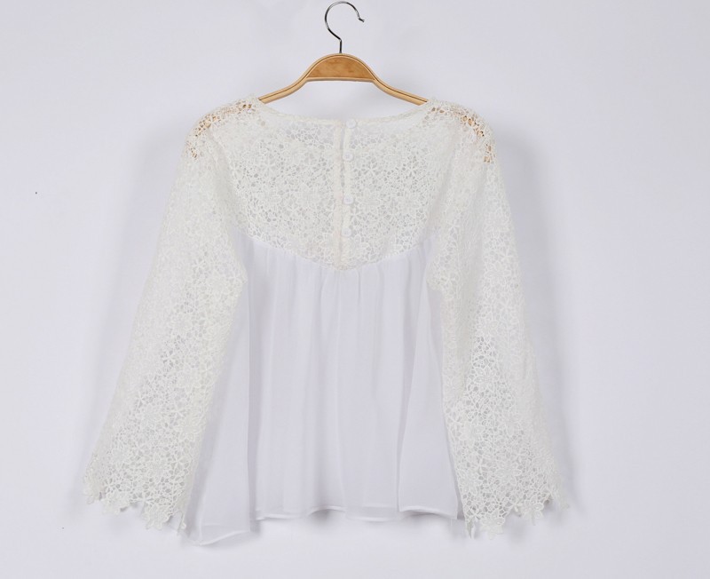 white chiffon tops